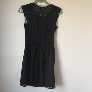 JCrew Chiffon Black Dress